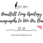 Heartfelt Long Apology Paragraphs to Win Her Back